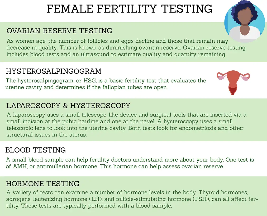 Female Fertility Testing Chart